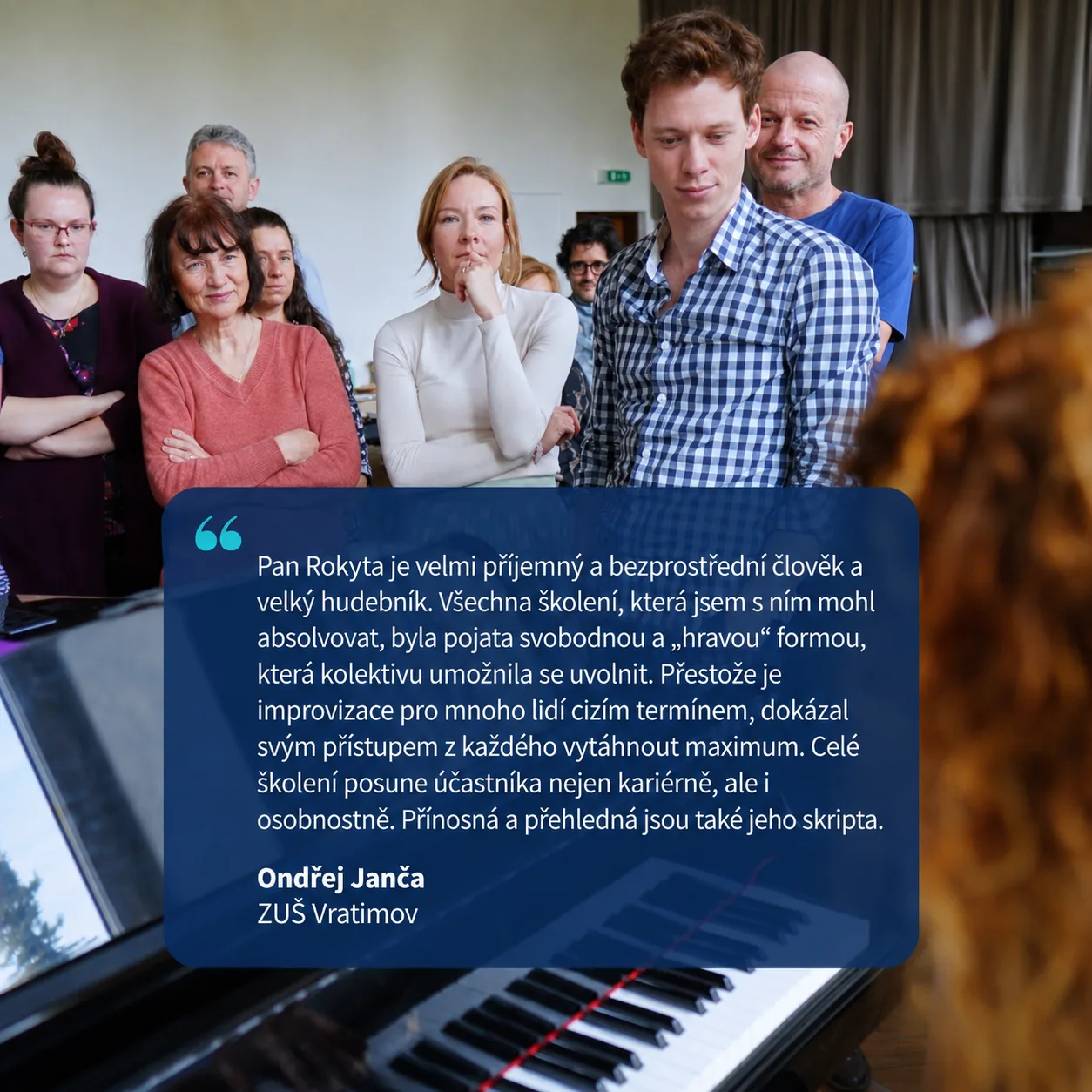 Ohlas účastníka kurzu – Ondřej Janča, ZUŠ Vratimov